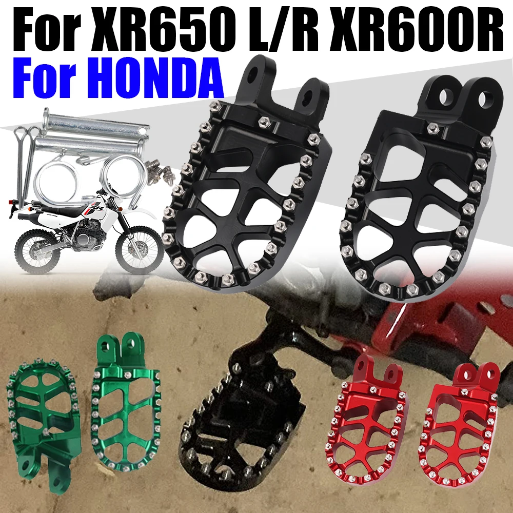 Motorcycle Footrest Footpegs Foot Pegs Rest Pedal For HONDA XR650L XR650R XR600R XR600 XR650 XR 650L 650 L R 650R Accessories