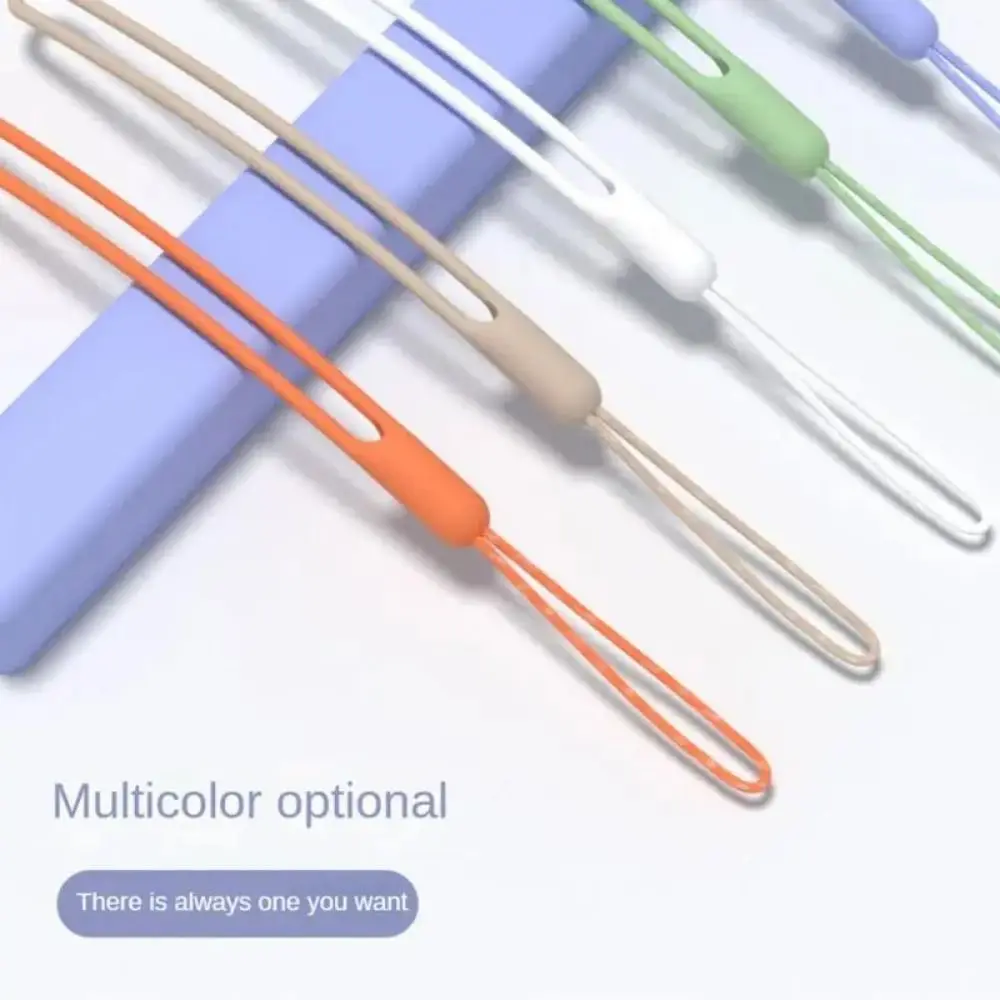 Fashion Short Phone Lanyard Silicone Universal Phone Case Chain Straps Soft Keychain