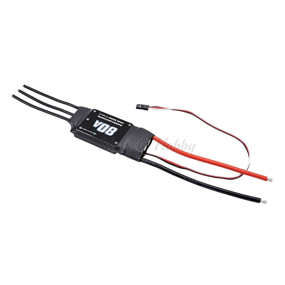 1PCS / 2PCS 80A 2-6S ESC Brushless regolatore di Velocità ESC per RC FPV Elicottero Aereo