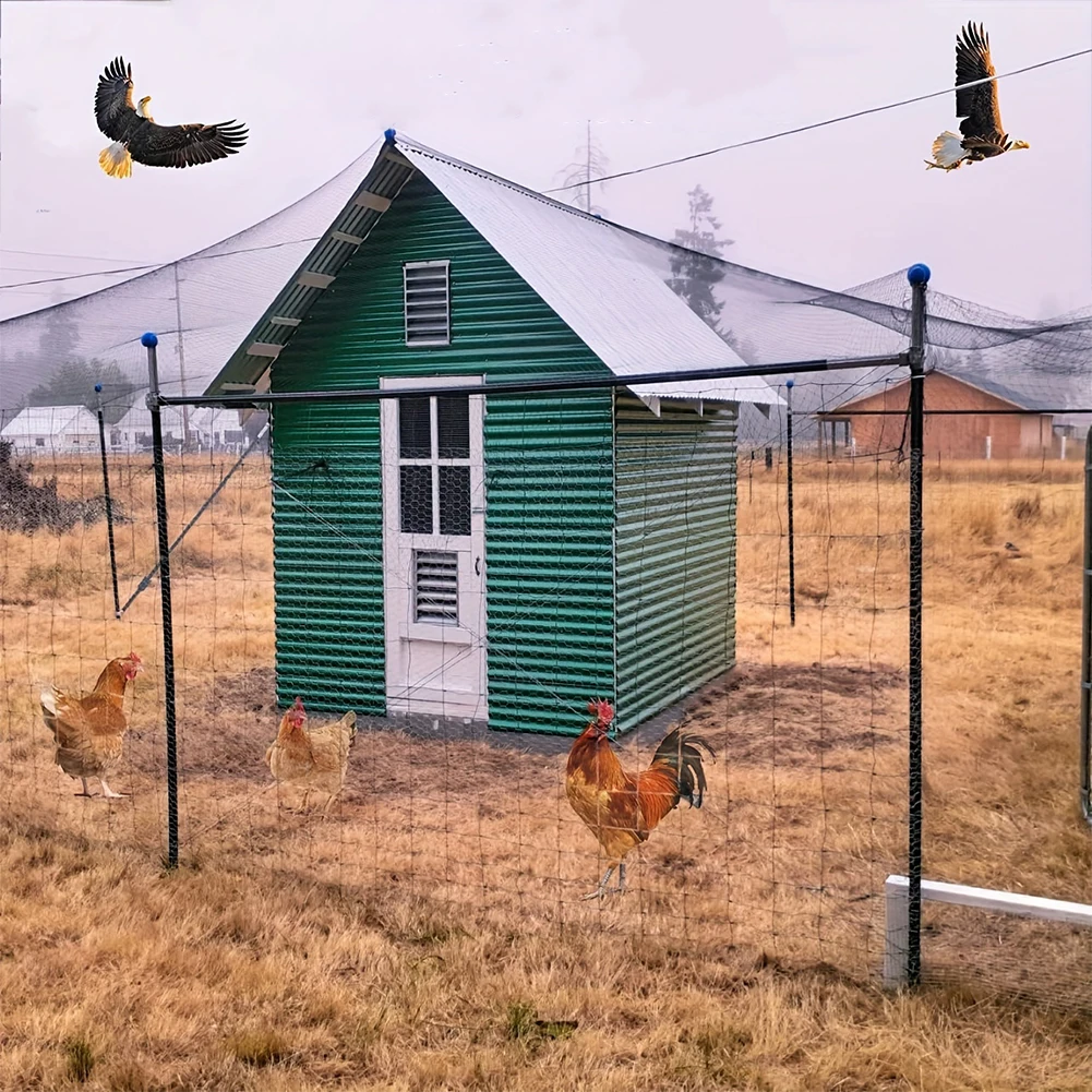 

Nylon Bird Netting Mesh Hawk Netting Protective Garden Bird Net 25 X 50 FT Chicken Coop Netting for Birds Deer Squirrels