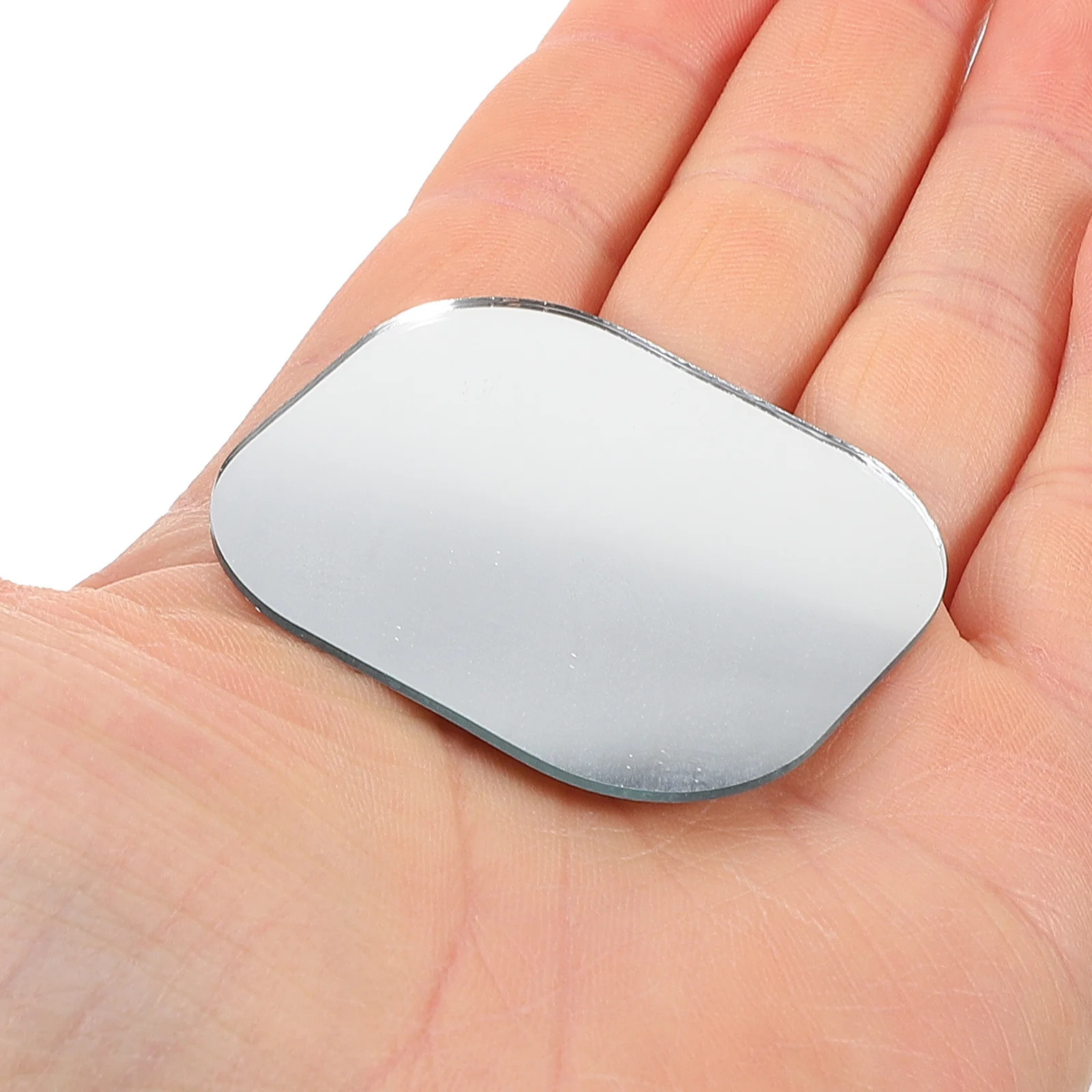 10 pçs lentes de espelho de vidro para artesanato pequeno leve alta clareza projetos diy espelho de maquiagem de vidro espelhos pequenos