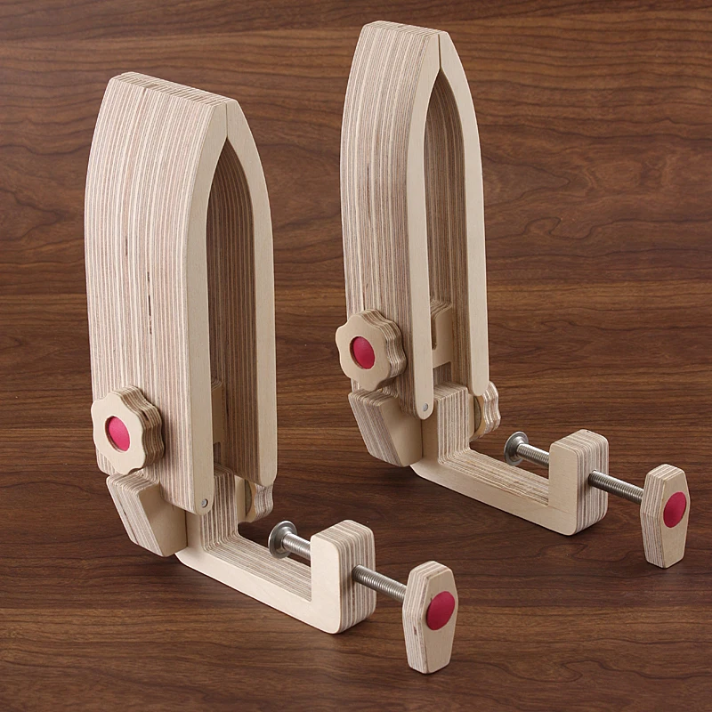 

Hand Sewing Wood Clamp Birch Board Leather Handmade DIY Leather Goods Tools Multilayer Board G Clamp Home Sewing Tools