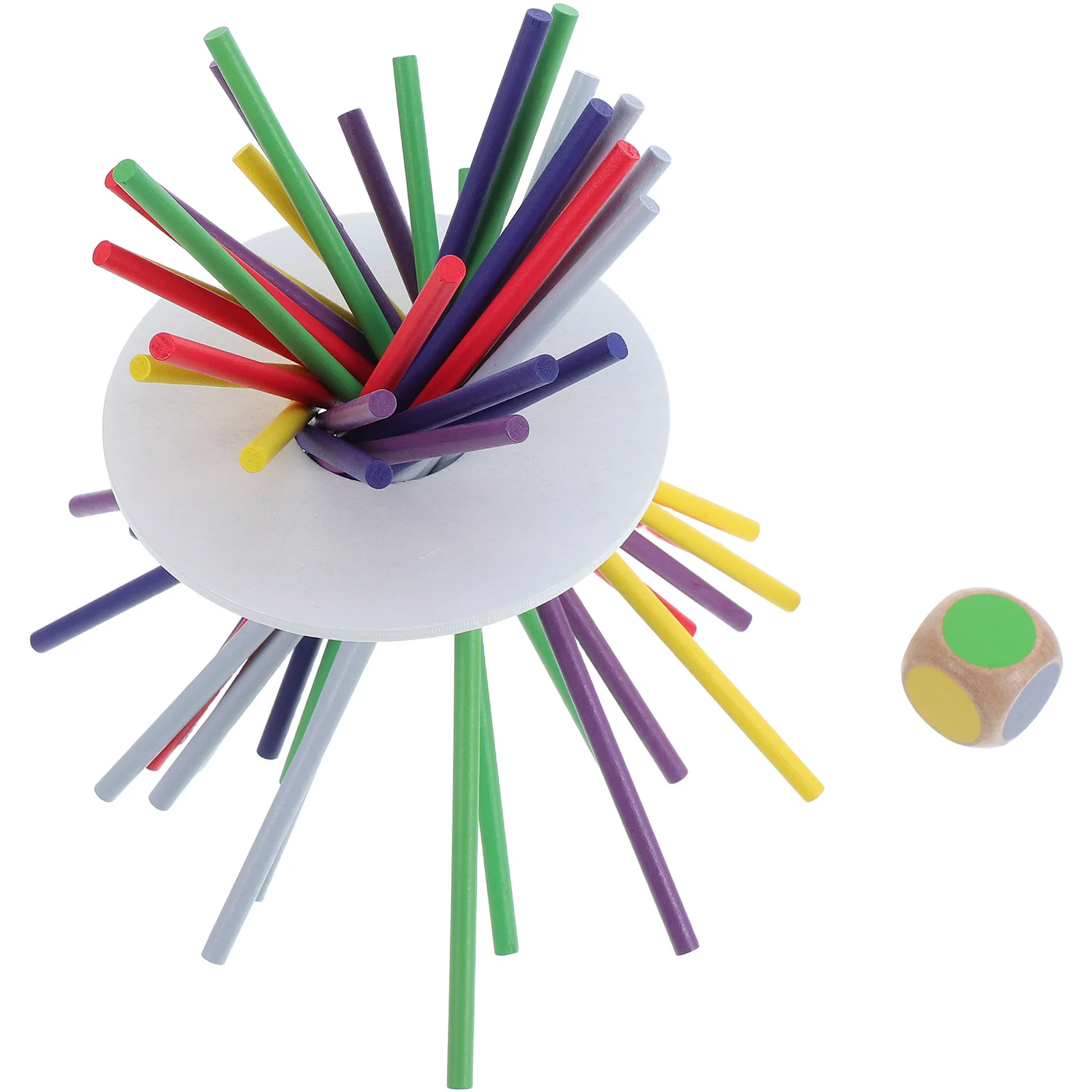 1 set 1 set Balance Stick Game Houten Kleur Sorteren Sticks Kids Balancing Building Tower Uitdaging Fijne Motoriek Handoog