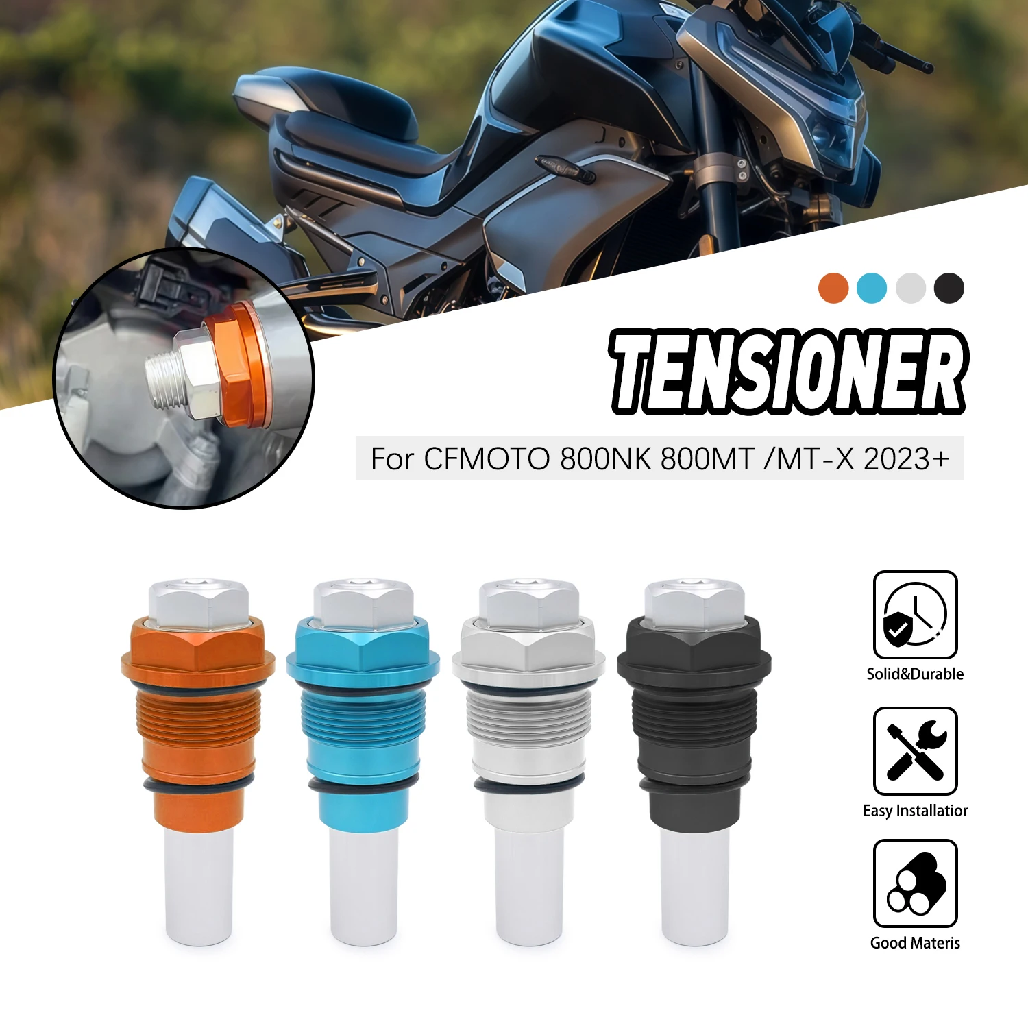Accessories moto Cam Timing Chain Tensioner For CFMOTO 800NK 800MT MT-X 2023+ For KOVE 800X Rally 2023+