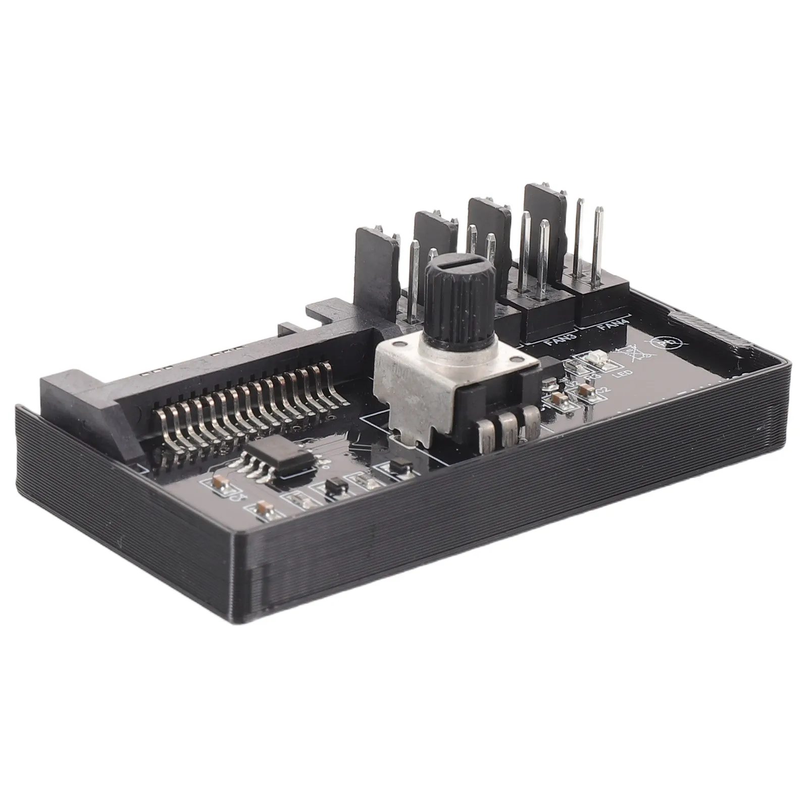 Computer Fan Speed Controller 12V Adjustable Cooling Regulator for Pc Fan Cooling System Efficient Temperature Regulation