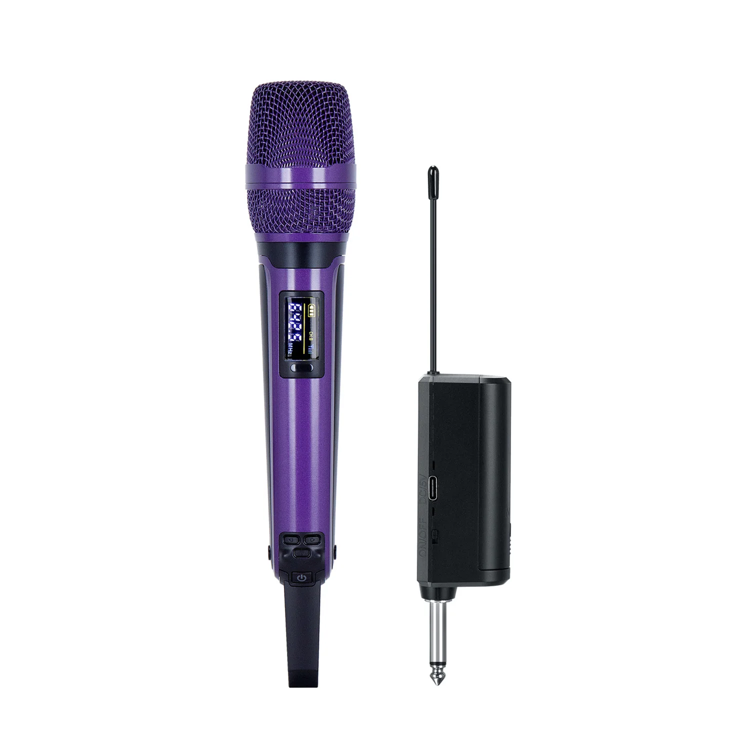 GAW-SKM9000A Oplaadbare draadloze dynamische handheld vocale karaokemicrofoon Professionele microfoon