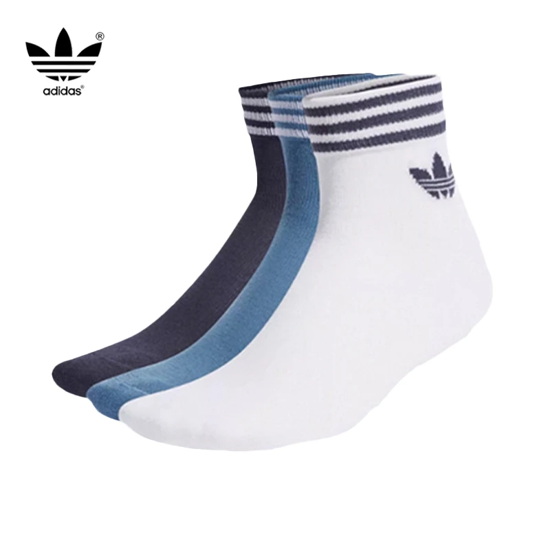 

adidas Originals Unisex Youth 3-Pack Crew Socks Breathable Comfortable Running Training Casual Athletic Socks HL1704