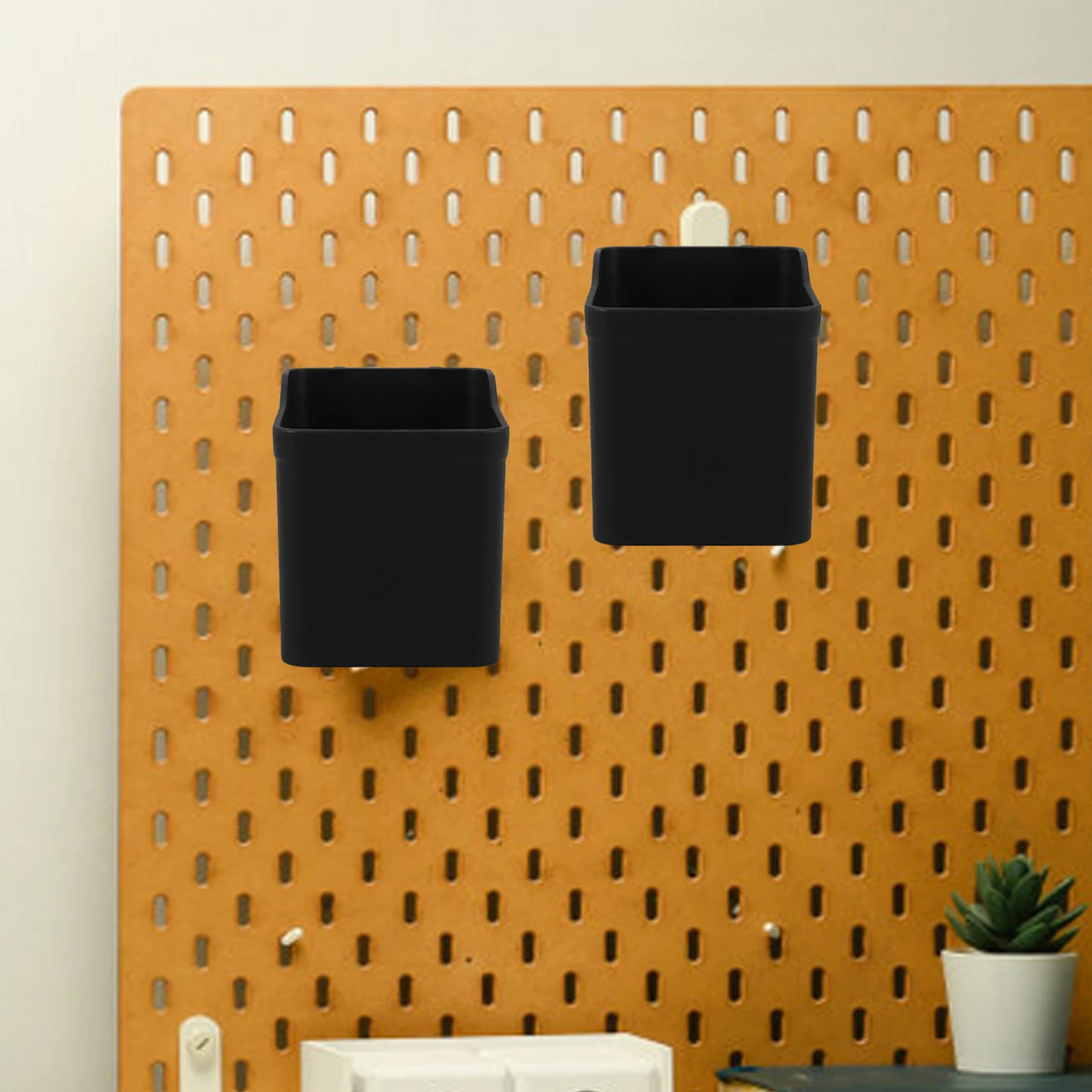 

6Pcs Pegboard Accessories Storage Cups Modern Organizer for Garage Workbench Office Workshop Parts Holder Pegboard Holder