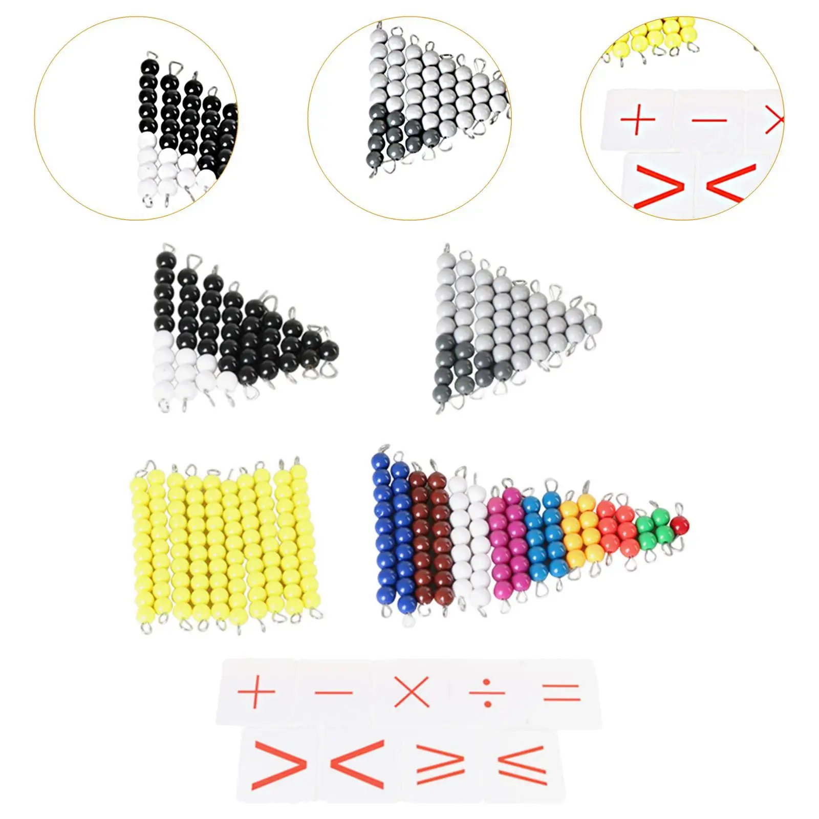 Numbers Teaching Counting Toy Mathematics Teaching Aid Early Educational Numeral Cognition Toy Montessori Math Toy Kids Gift