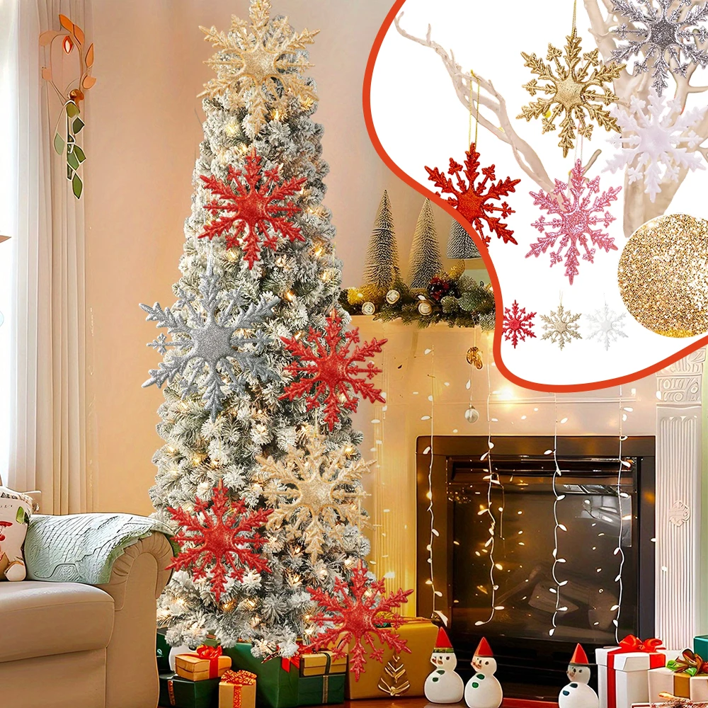 

Christmas Hanging Decor Christmas Tree Pendant Ornaments Xmas Glossy Powder for Holiday Party Festival Supply Décoration De Noël