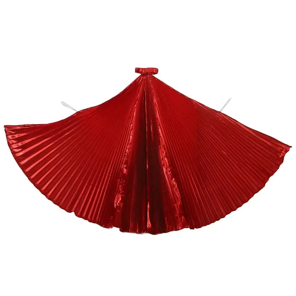 

360 Degree Extension Belly Dancing Wings Stretch Hanging Neck Performance Wings Pleated Cape Shimmery Dance Costume Props