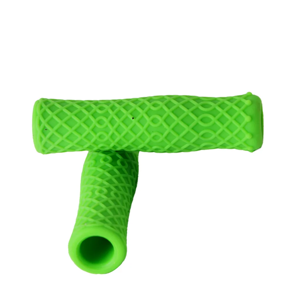 

Bike Handlebar Grip Silicone Green Durable Non-Slip Ergonomic Design for Scooter Cruiser Tricycle Wheelchair Handle Cover