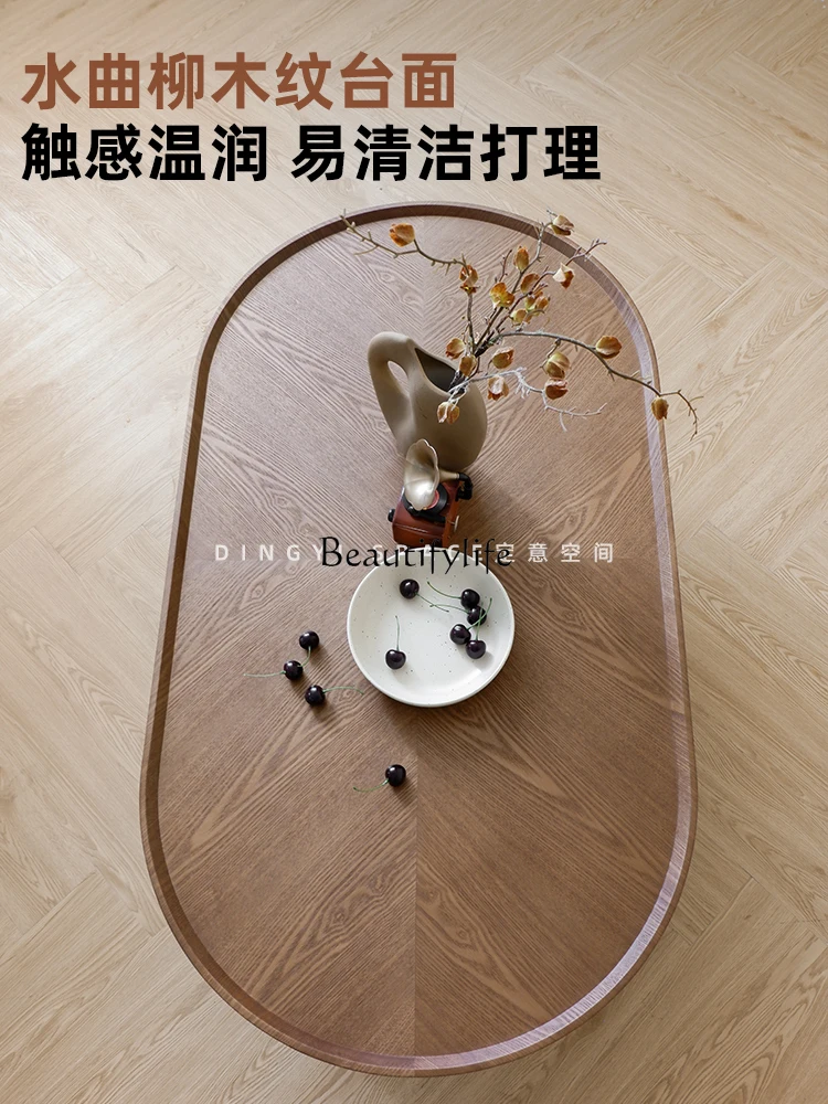 Mesa de centro creativa ovalada medieval