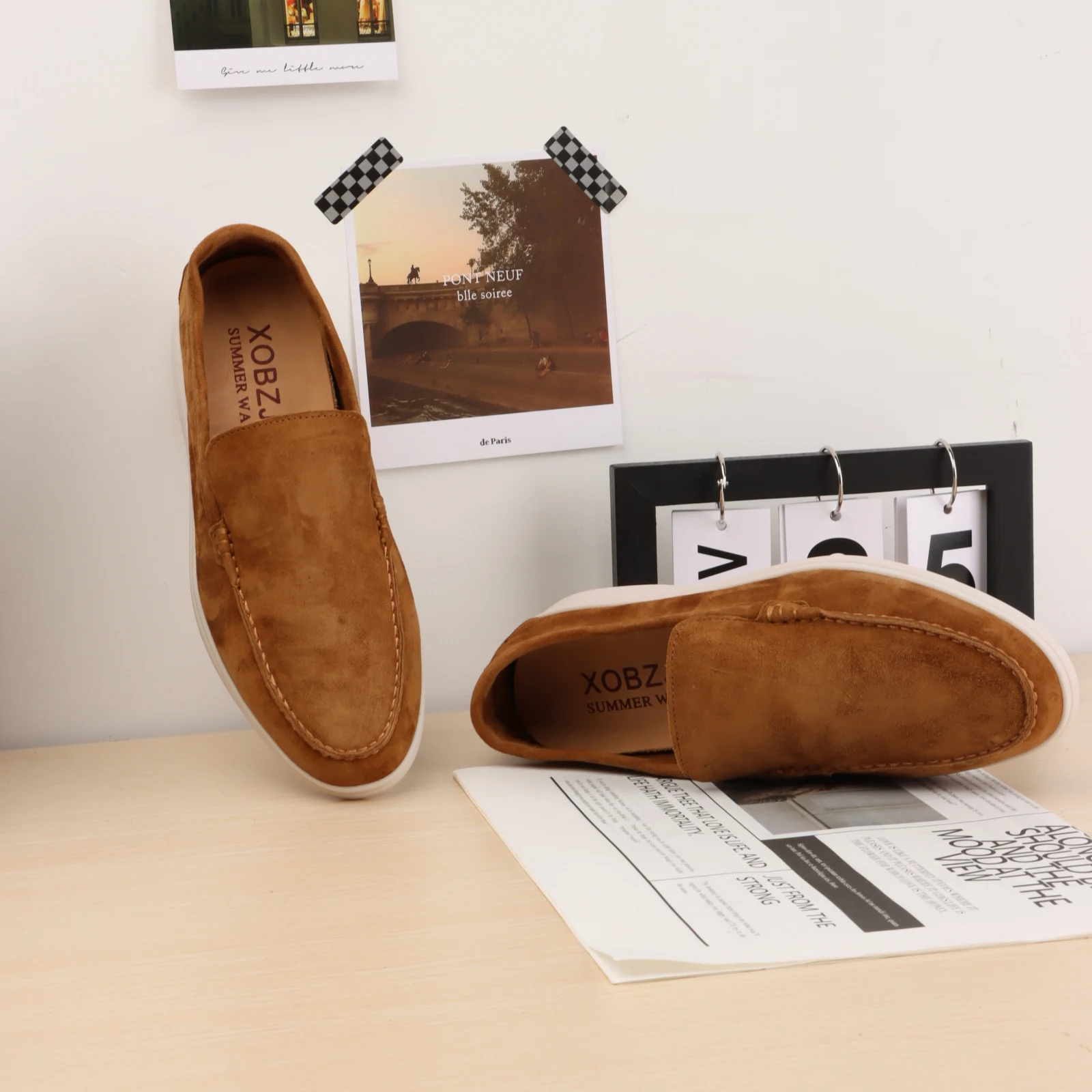 Men's Flat Loafers 2023 Spring Autumn New Designer Slip on Flat Shoes Women For Driving Walking Moccasins Casual Sneaker Size 46