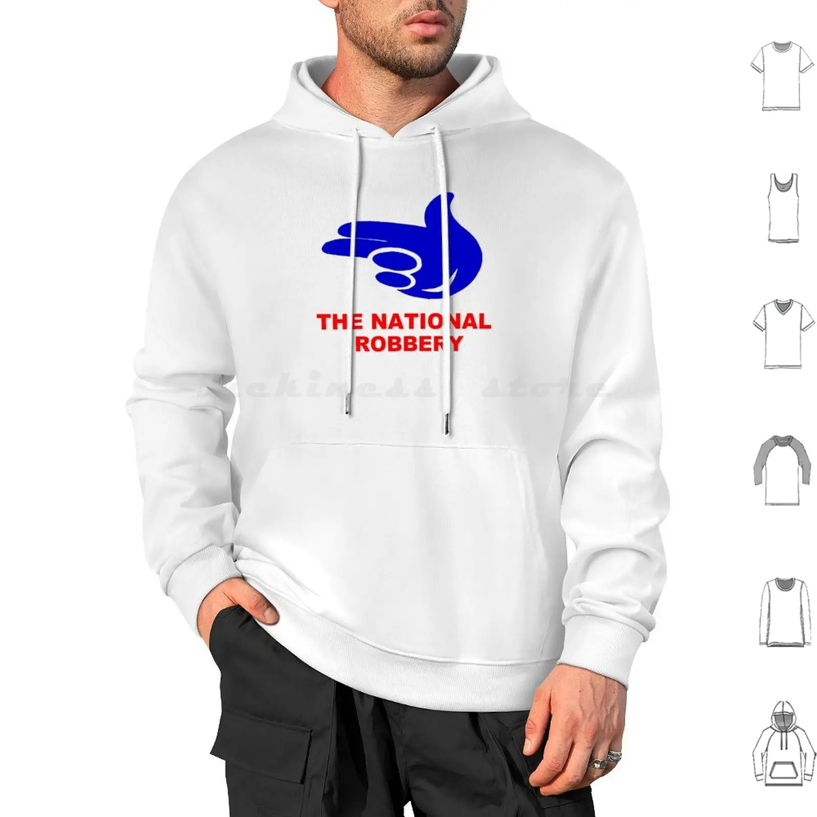 The National Robbery Hoodie Hoodies Manga Longa Mens Womens Engraçado Piada Offensiva Rude Ginásio Treino Futebol Casuals