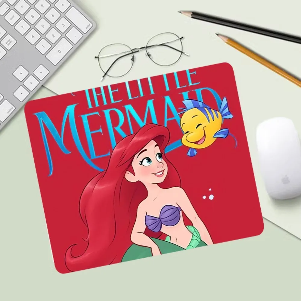 Disney The Little Mermaid Ariel Princess Mousepad Computer Desk Mat Table Keyboard Pad Laptop Cushion Non-slip Deskpad