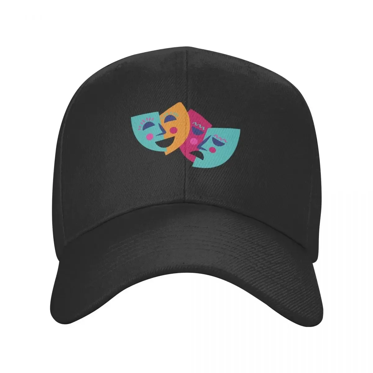 Colorful Theater Mask Baseball Cap Golf Wear Hat Beach western Hat New In Hat For Man Women's