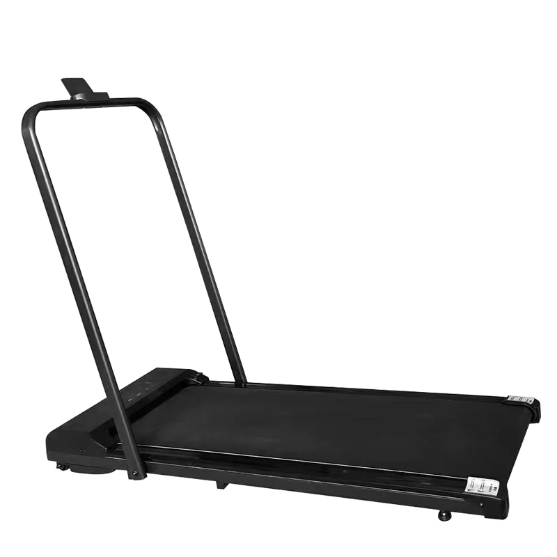 

Small Electric Under Desk Walking Pad with Gym Rack Folding Treadmill for Chest Back Workout Home Exercise