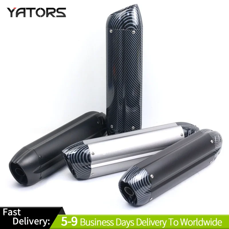 Universal 51MM Motorcycle Exhaust Muffler Pipe Escape moto mivv 470mm for sv650 crf 230 Z800 cb650f cb1000r cbr250r er6n R1