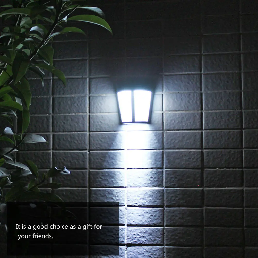 

2Pcs Waterproof Solar Wall Light Outdoor 6 Leds Solar Powered Lamp for Porch Pool Fence Landscape Lighting Waterproof Wall Lamp