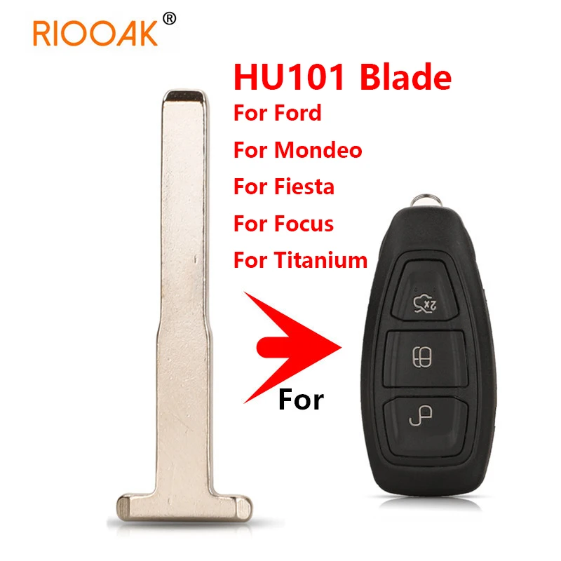 

Replacement Car Key Smart Blade Remote Insert Uncut Blank HU101 Blade For Ford/Mondeo/Fiesta/Focus/Titanium Car Key