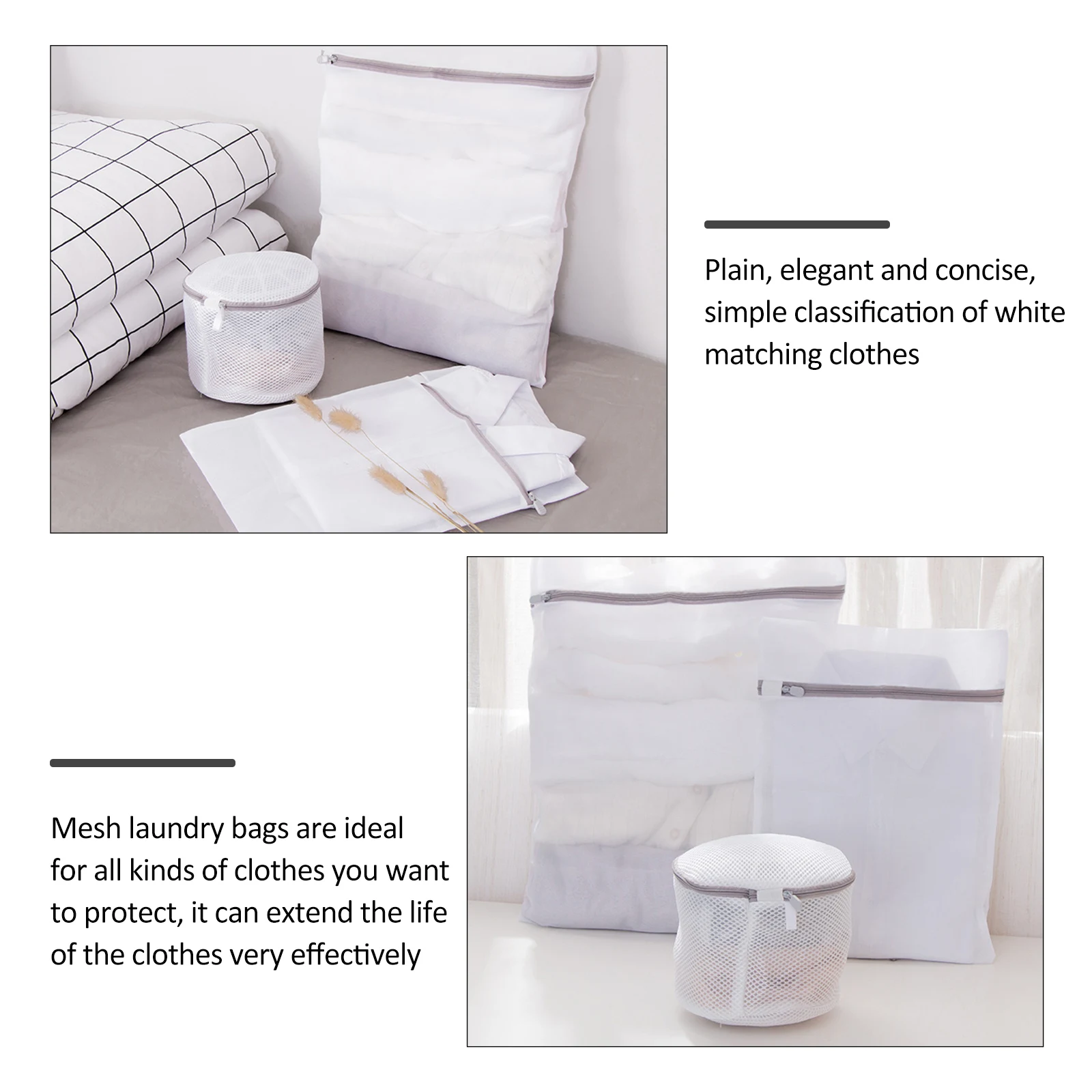 

4 Pcs Laundry Bras Washing Lingerie Net Bags for Mesh Garment Underwear Clothes