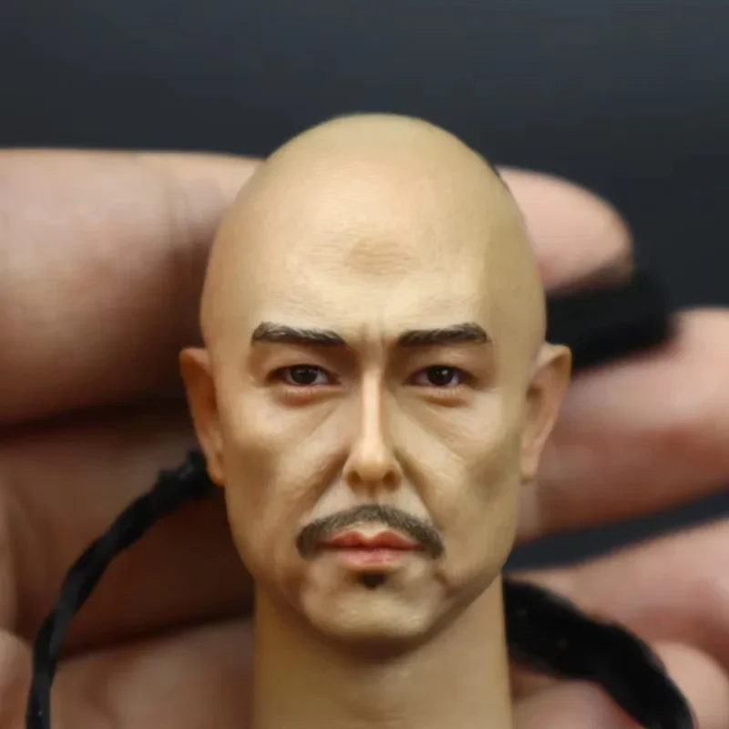 1/6 Scale Male Dynasty Qing Zhang Tie-Lin Hair Transplant Head Sculpt Emperor Head Carving Model for 12