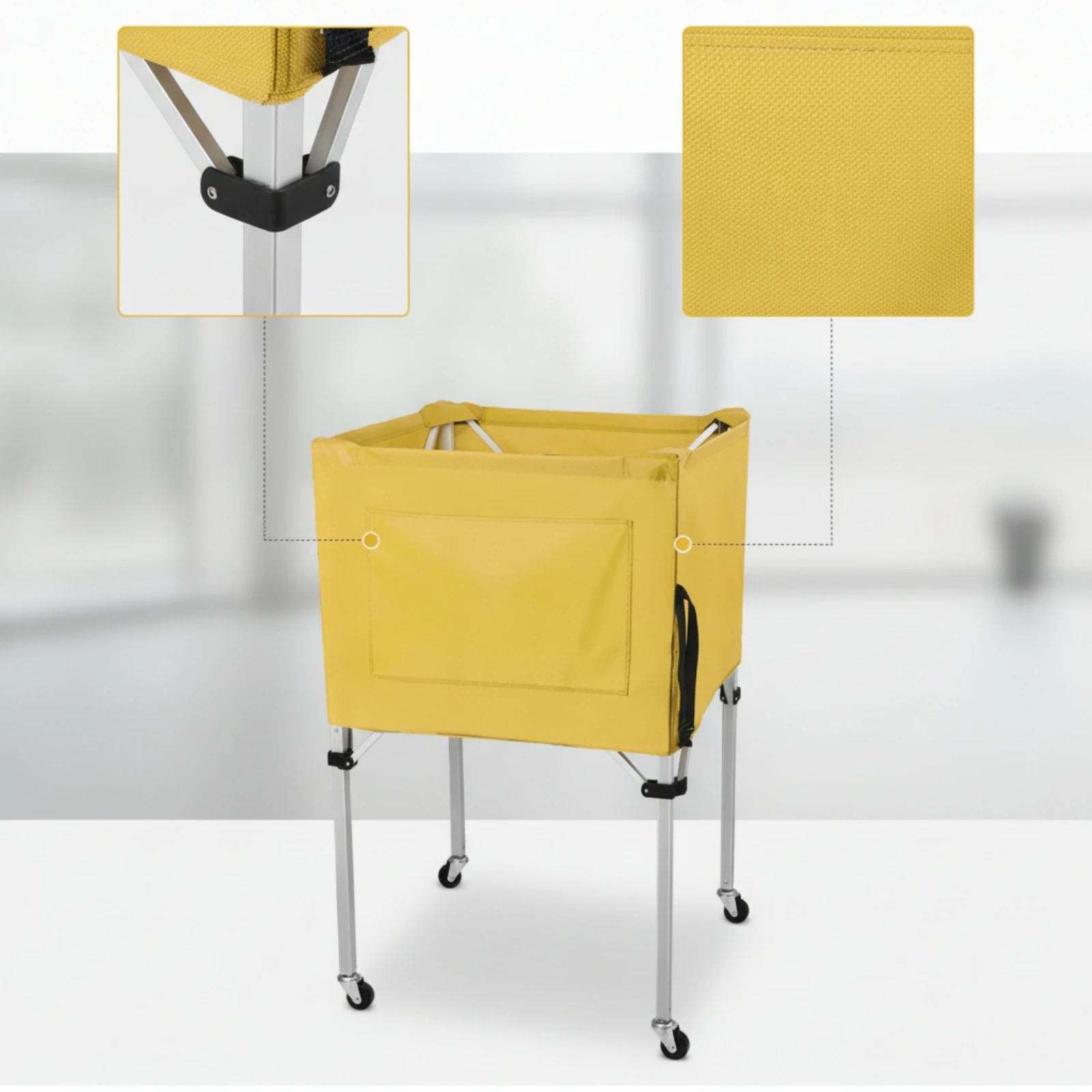 Sports Equipment Cart - Ball Storage Cart Long-Lasting Rolling Ball