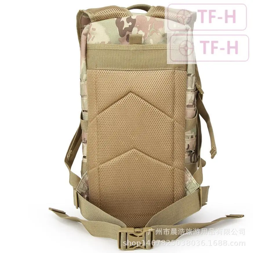 Laser Cutting Molle EMR Green Camouflage 30L Outdoor Tactical Backpack Rucksack Travel Bag Pack Camping Hiking Outdoor Hunting