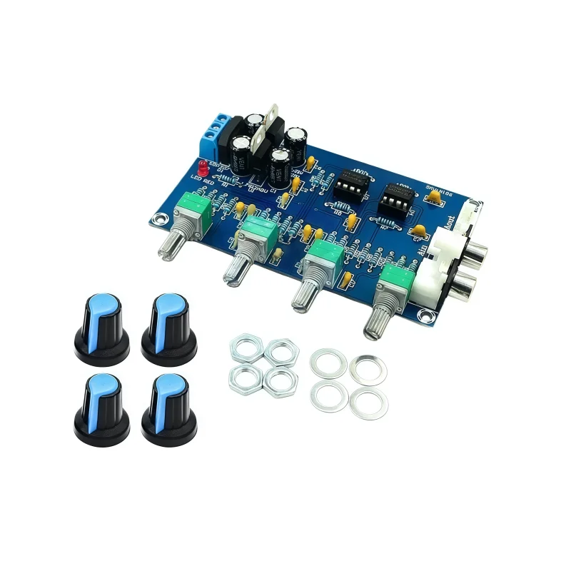XH-M164 power amplifier preamplifier board, tone control board NE5532, amplification and beautification, adjustment of high and