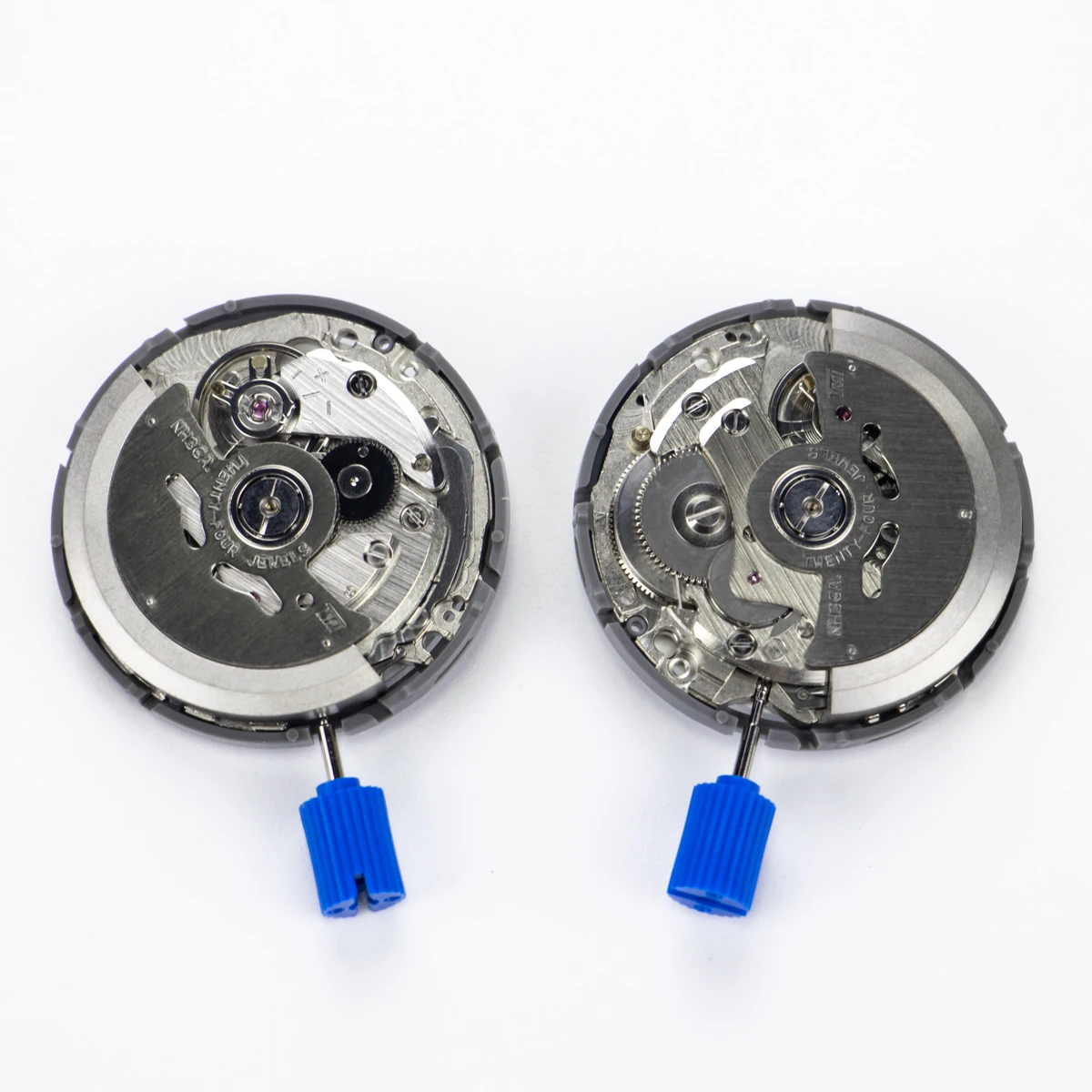 HOT NH36 24 Jewels Automatic Movement Crown at 3.0 And 4.5 O'Clock White/Black Calendar NH36 Watch Parts Stem Set All in English - view 2