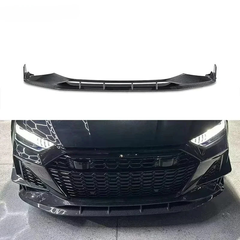

RS6 RS7 C8 Ver1 Paktechz Prepreg Dry Carbon Fiber Body Kit Front Spoiler Separator Bumper Lip