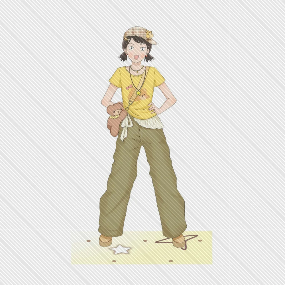 Skip and Loafer Acrylic Keychain Stand Model