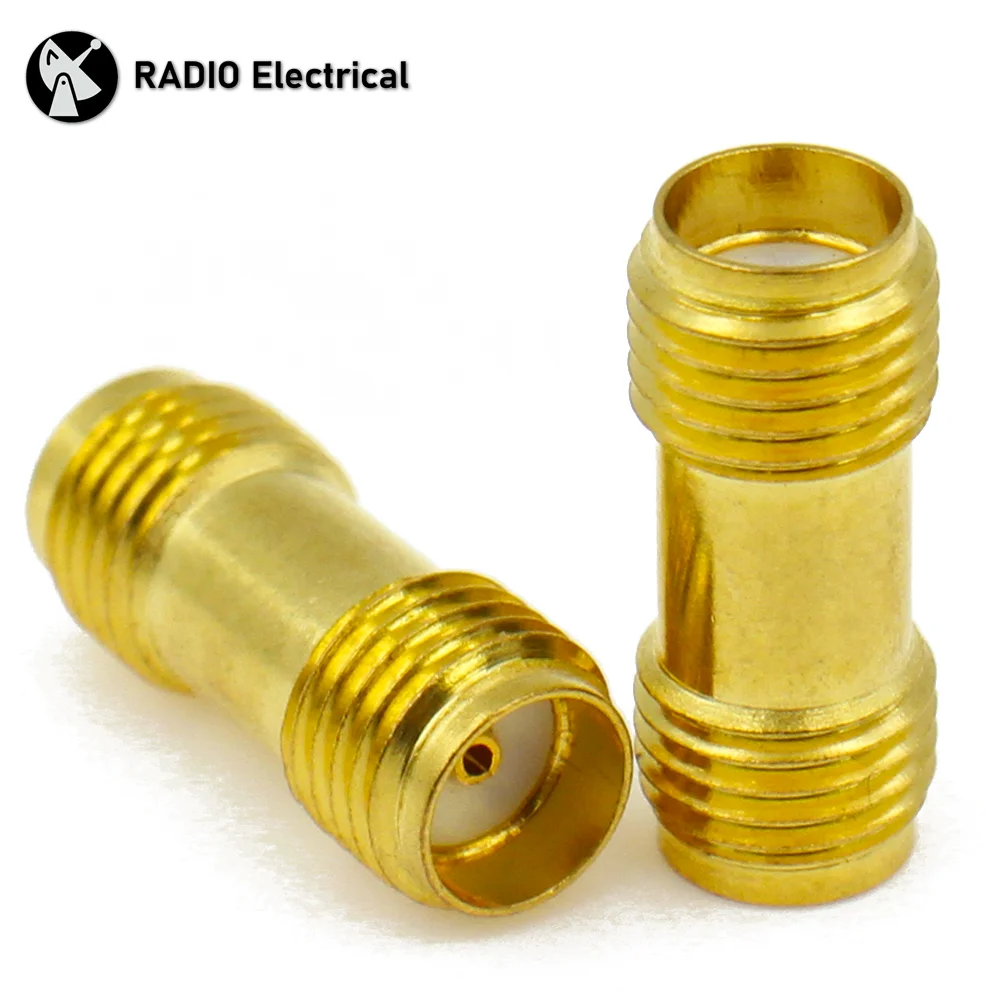 

SMA Female to SMA Female Gold Plated Connector RF Connector Kit RF Connector Converter Antenna Radio WIFI