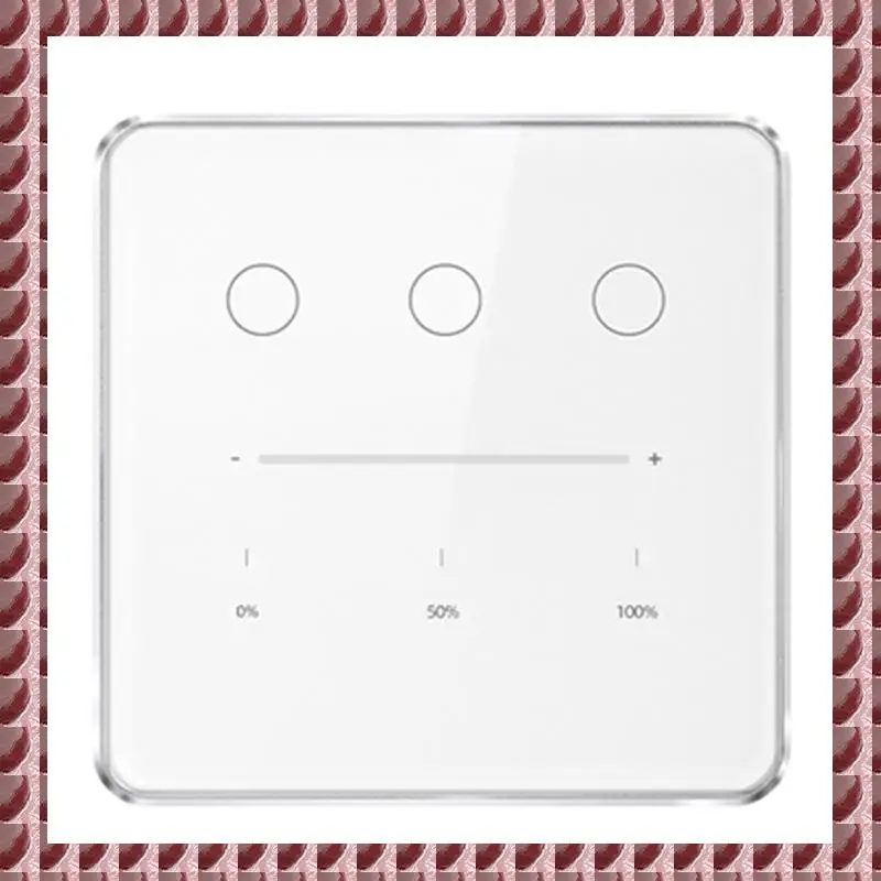 A95G Tuya Zigbee 3 Gang Dimmer Light Switch Tuya/Smart Life APP Remote Control US EU Standard Switch Percentage Control