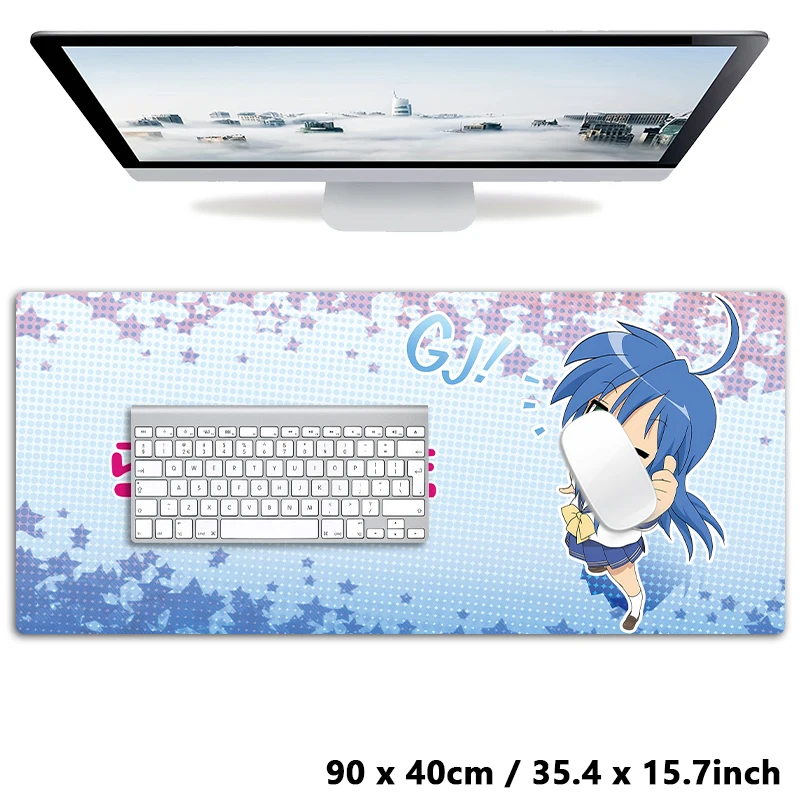 Lucky Star Konata Kawaii süßes großes Mauspad, Tastaturpad, Anime-Spiel, Mauspad