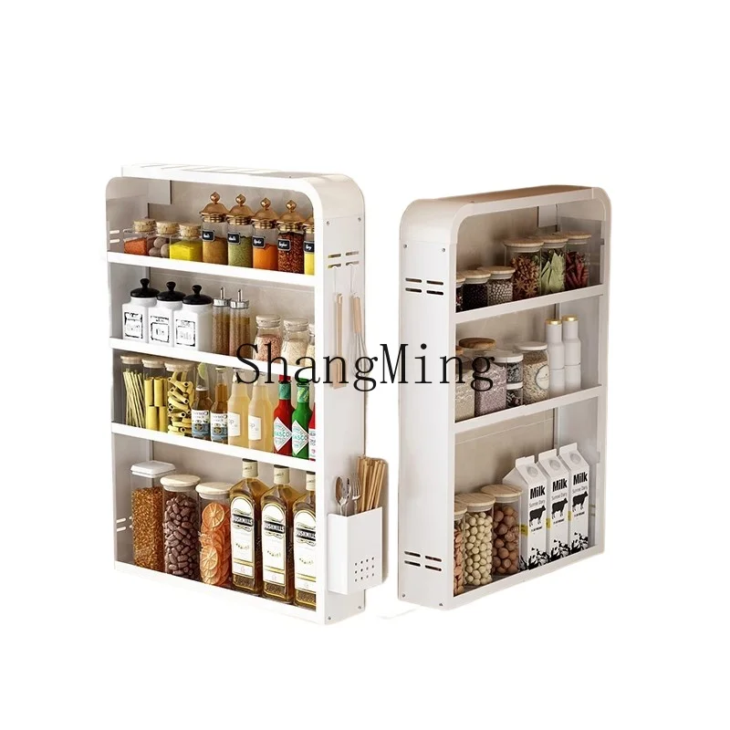 

CL kitchen rack household multi-functional non-punching wall-mounted adjustable multi-layer classification seasoning storage