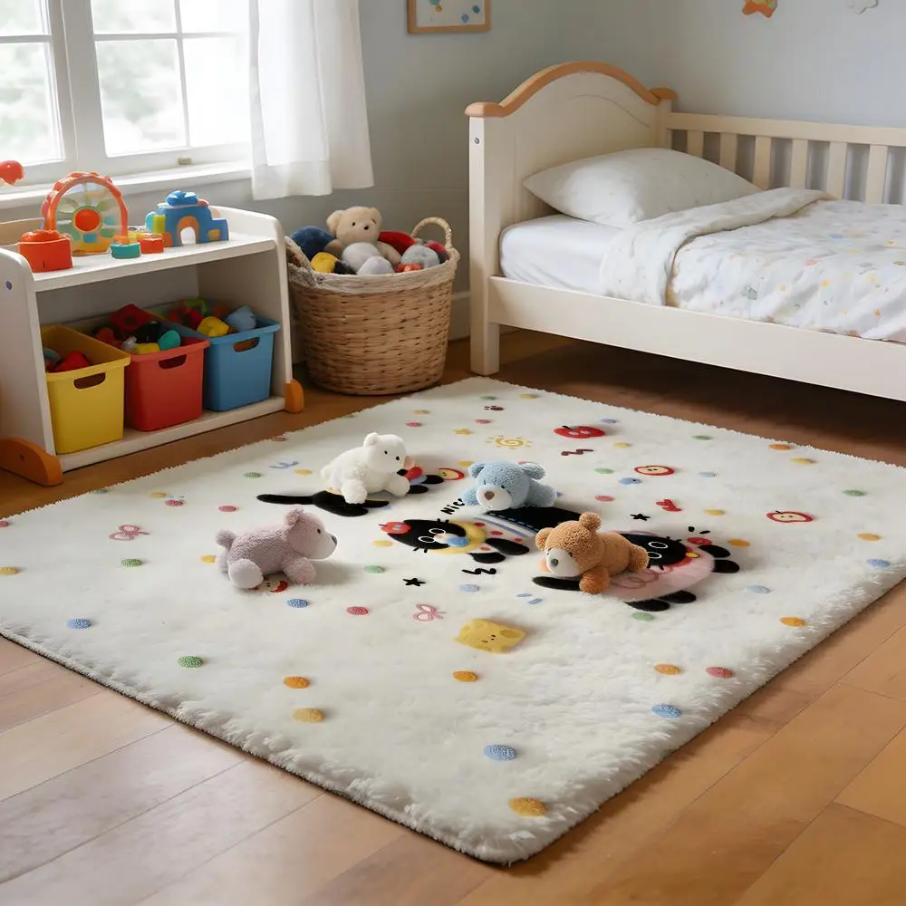 

Floor Mat Soft Flannel Rug Non-Slip Absorbent Mat for Bathroom Bedroom Home Decor Azur Lane Anime Cartoon