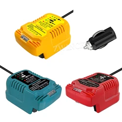 18V Lithium Battery Charger Replacement Portable Mini Compact Charger Car Charger for Milwaukee /Dewalt/MAKITA 18V 20V Battery