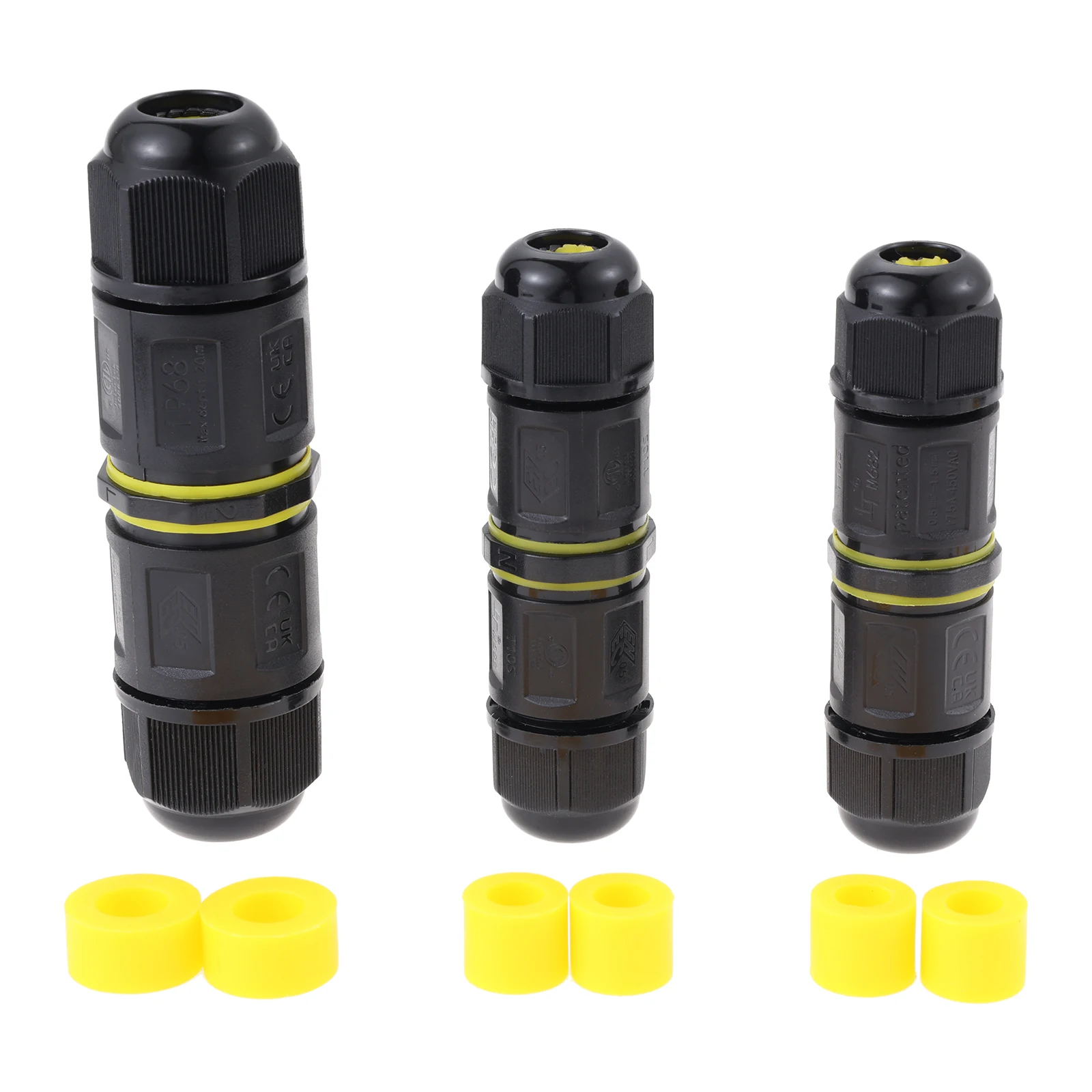 Outdoor Lighting Wire Connectors - 2pc 2/3/4Pin M20 IP68 Waterproof Outdoor