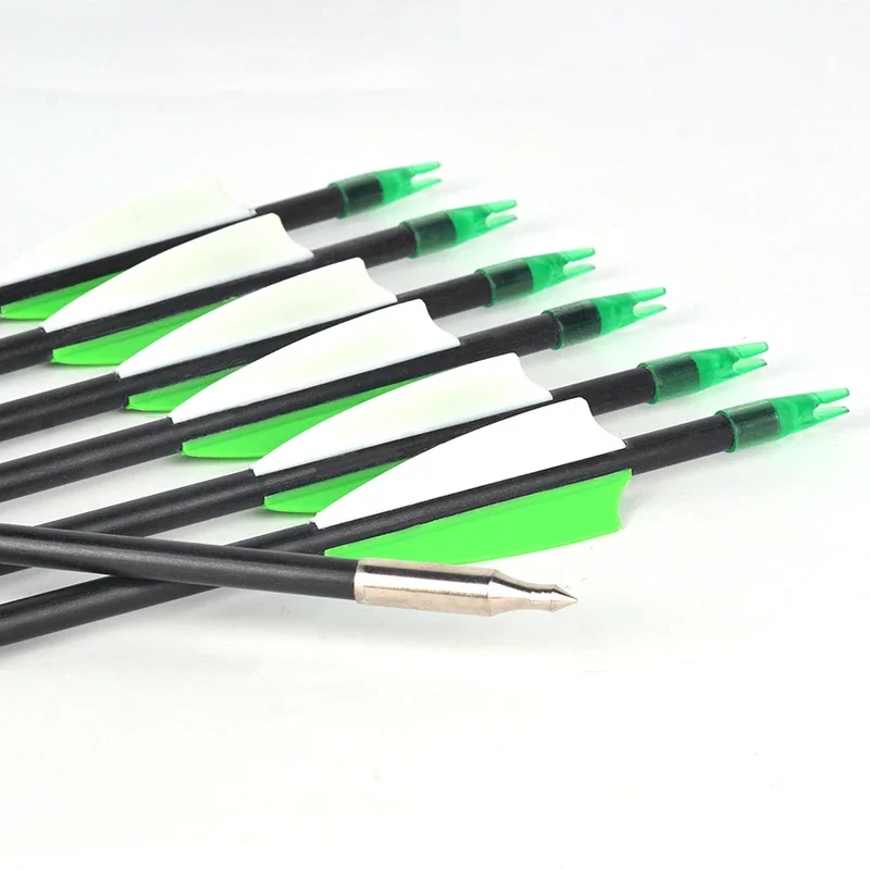 

Fiberglass Arrow OD7mm for Recurve Bow Straight Bow Archery Shooting Hunting 12PCS