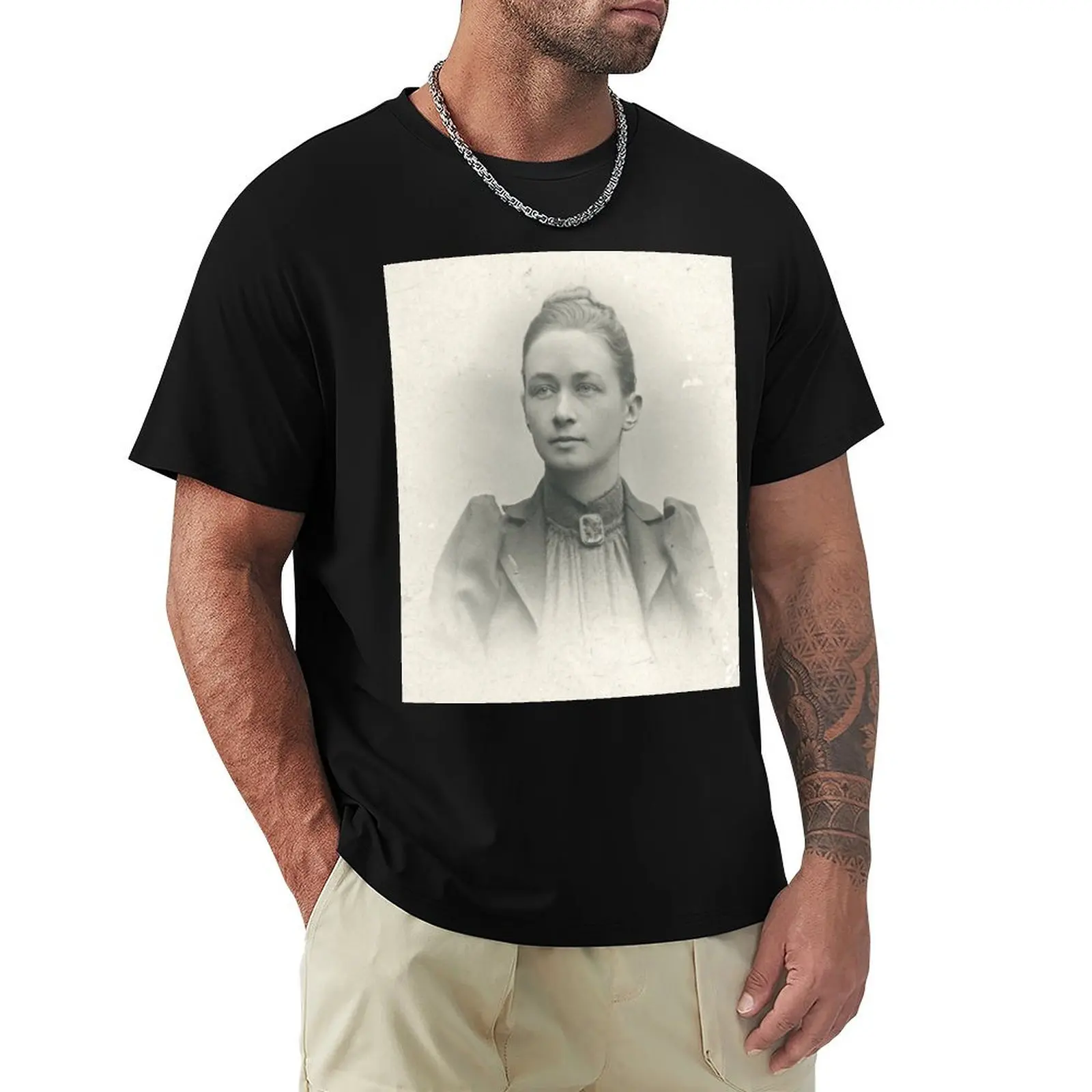 

Hilma af Klint Vintage Photo T-Shirt Plus Size Summer Casual T-Shirt