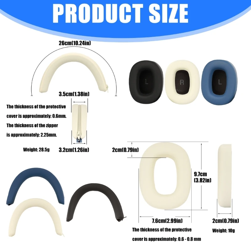 Silicone Ear Pad Headbands Cover For Bowers & Wilkins PX8/PX7 S3 Headphone Replacement Ear Pad Cushion Cups Cover Earpads view 6