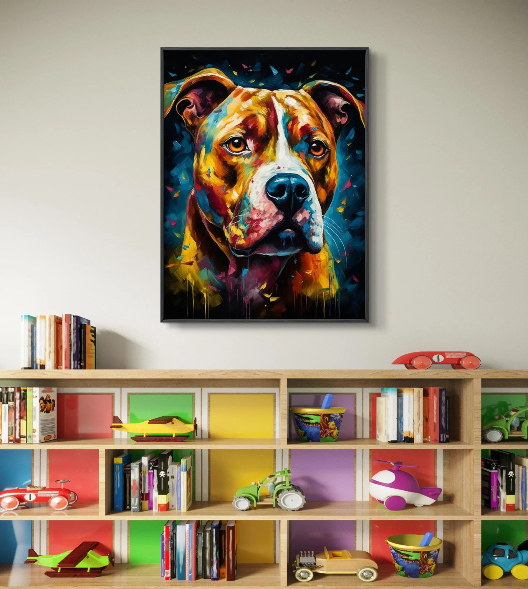 American Bully Pitbull Diamond Painting Kit Cute Pet Dog Picture Diy Diamond Embroidery Cross Stitch Home Wall Decor Hand Gift