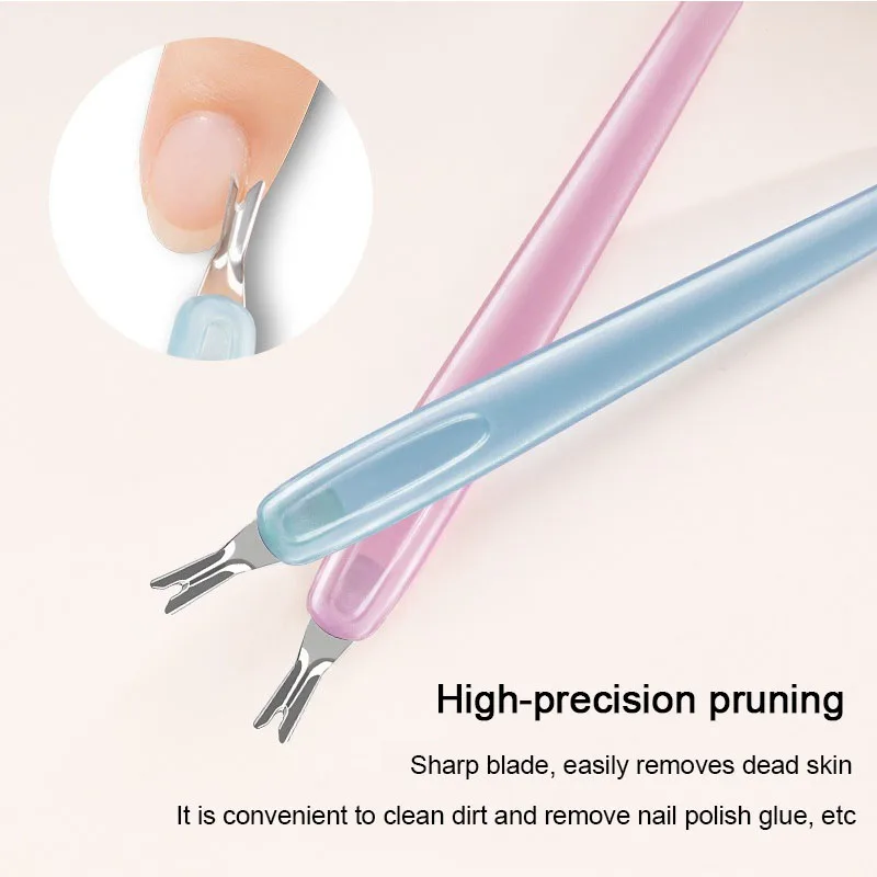 1 قطعة/5 قطعة انتهازي للبشرة مانيكير إهاب إخراج ملعقة دفع الأظافر أداة إزالة الجلد الميت العصي مانيكير SPT03