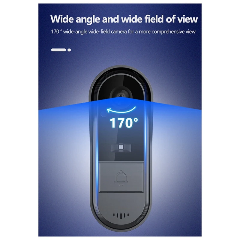 

Wireless Waterproof Visual Doorbell IR Night Vision Door Bell HD 4.3Inch IPS Screen Video Smart Home Door Bell Camera