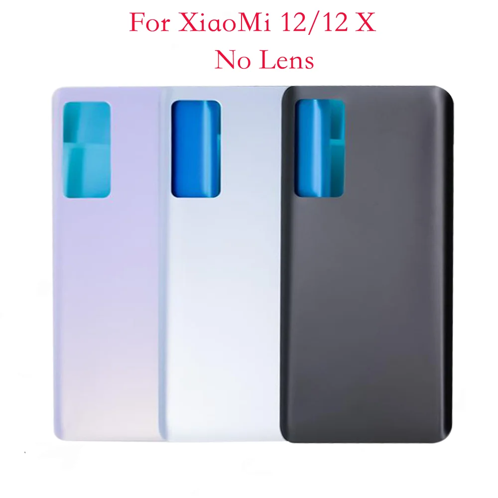 Back Cover Glass For Xiaomi 12 Battery Cover Housing Door Cases For Xiaomi mi12 Back Cover with Camera lens and Sticker