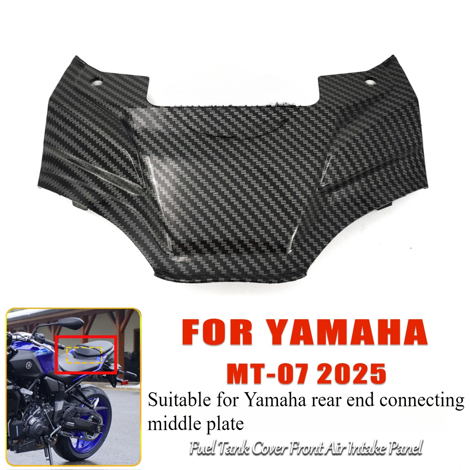 For Yamaha MT-07 2025 Middle Rear Tail Panel Under Seat Connection Fairing Cover Trim Panel Replacement Modification Accessories