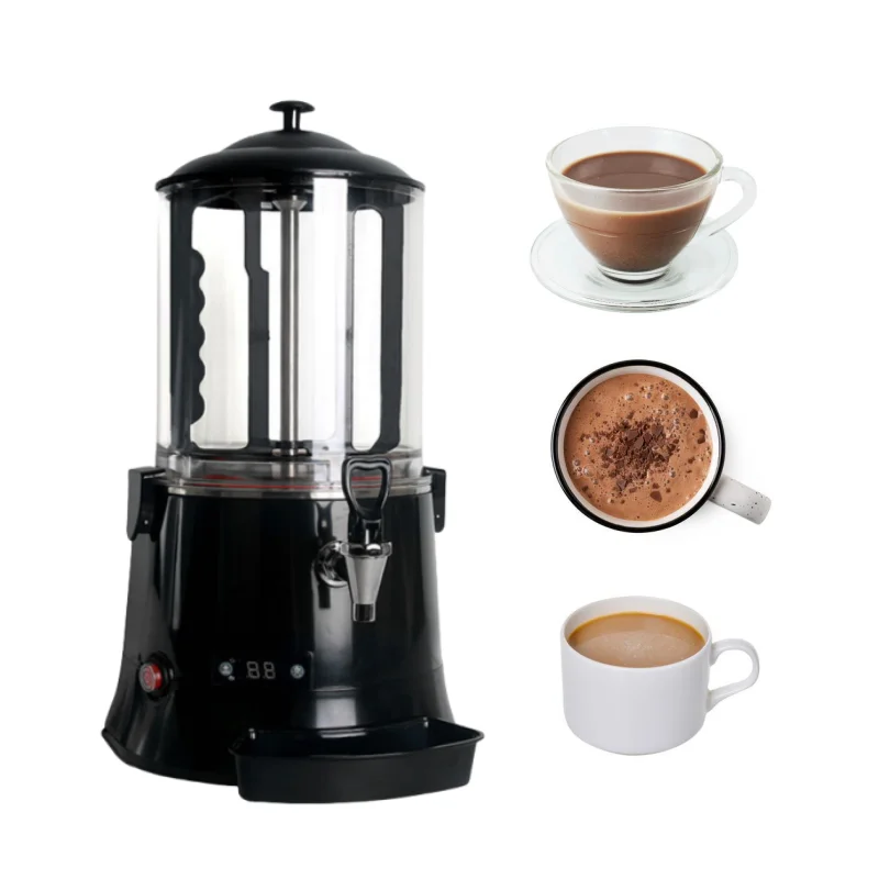 5L 10L موزع الشوكولاتة الساخنة آلة توزيع المشروبات الساخنة للشوكولاتة مشروبات الحليب القهوة المشروبات الساخنة معدات خلط