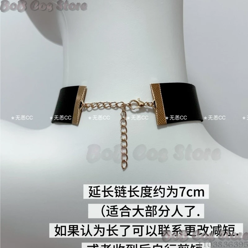 9S Choker Game Nie Cosplay Costume Black Necklace Accessories Different Lengths Woman Girl Man Birthday Gifts Halloween Party view 4
